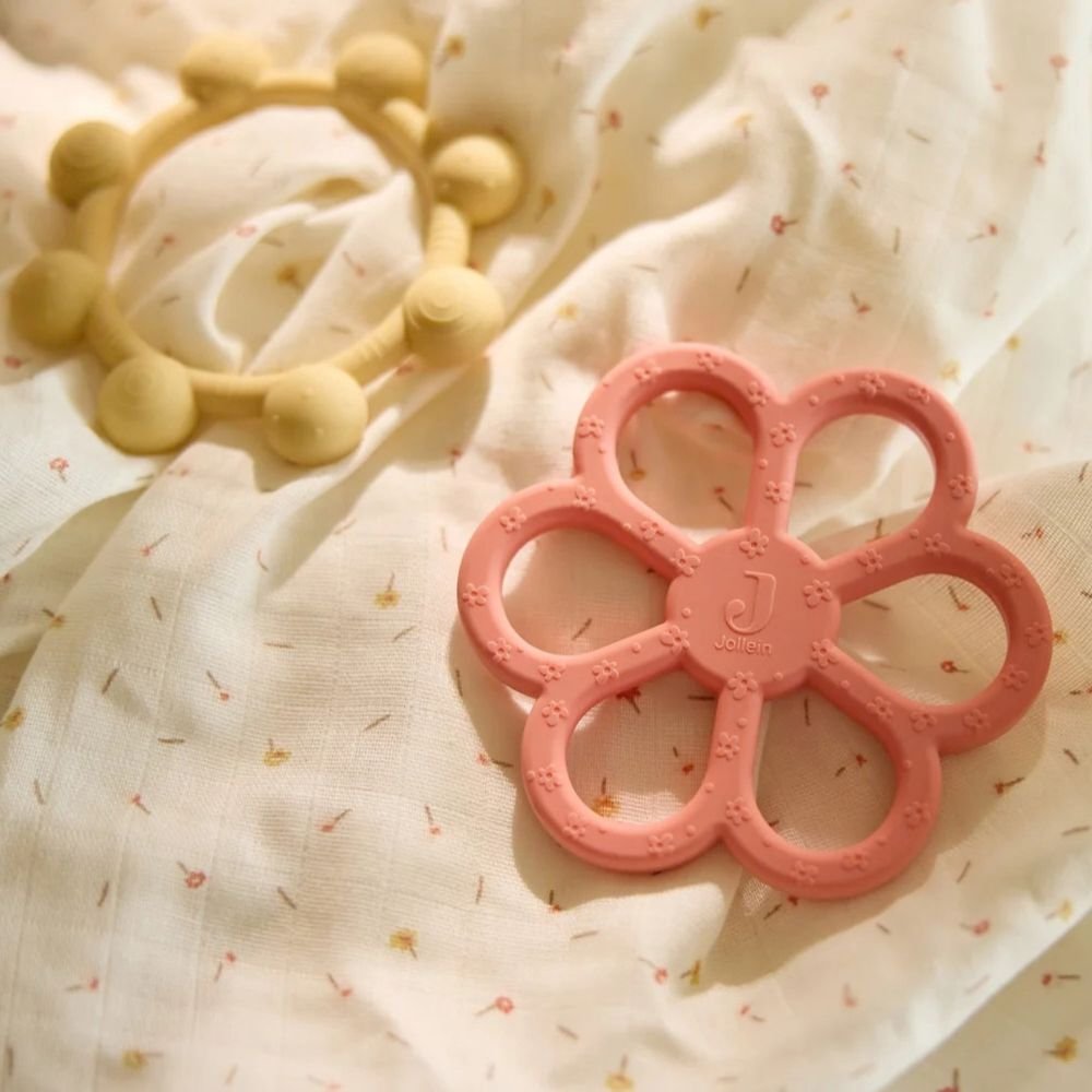 Jollein. Teething Ring Silicone / Μασητικό Δαχτυλίδι Σιλικόνης – Sun – Vanilla - Image 2