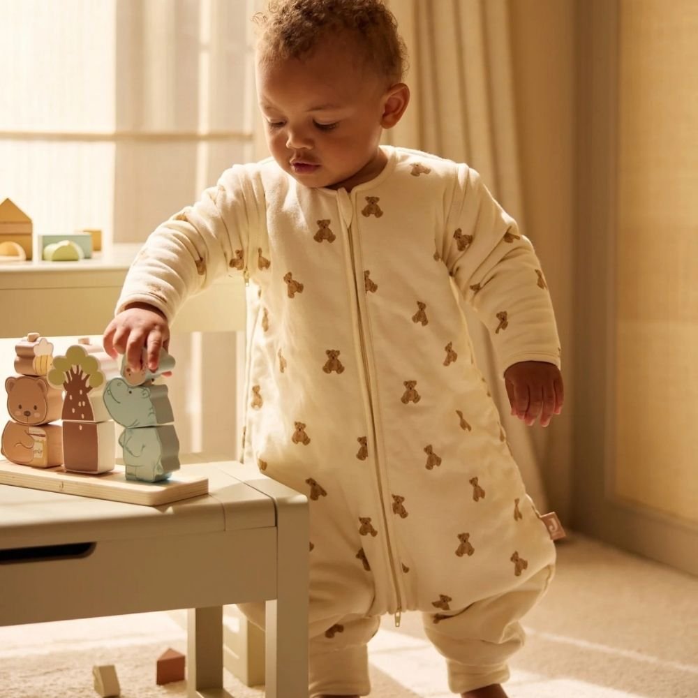 Jollein. Sleeping Bag with Legs and Removable Sleeves / Υπνόσακος με Πόδια και Αφαιρούμενα Μανίκια – 104/110cm - Mini Teddy Bear - Image 3