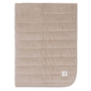 Ollie bebe Jollein. Blanket Cradle / Κουβέρτα Velvet Rib – 75 × 100 cm – Milky Coffee