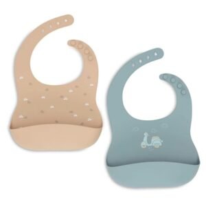 Ollie bebe Jollein. Bib Silicone / Σαλιάρες Σιλικόνης – n The Go – 2 Τεμάχια