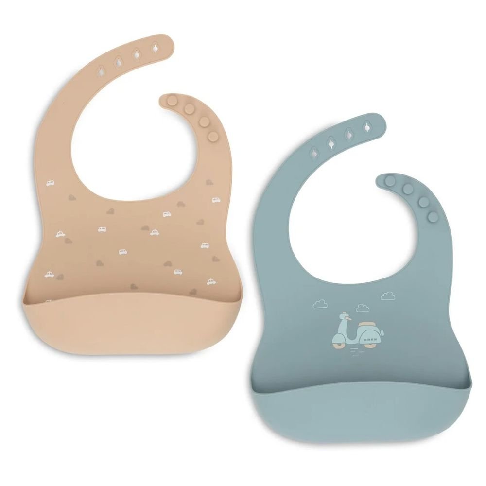 Ollie bebe Jollein. Bib Silicone / Σαλιάρες Σιλικόνης – n The Go – 2 Τεμάχια
