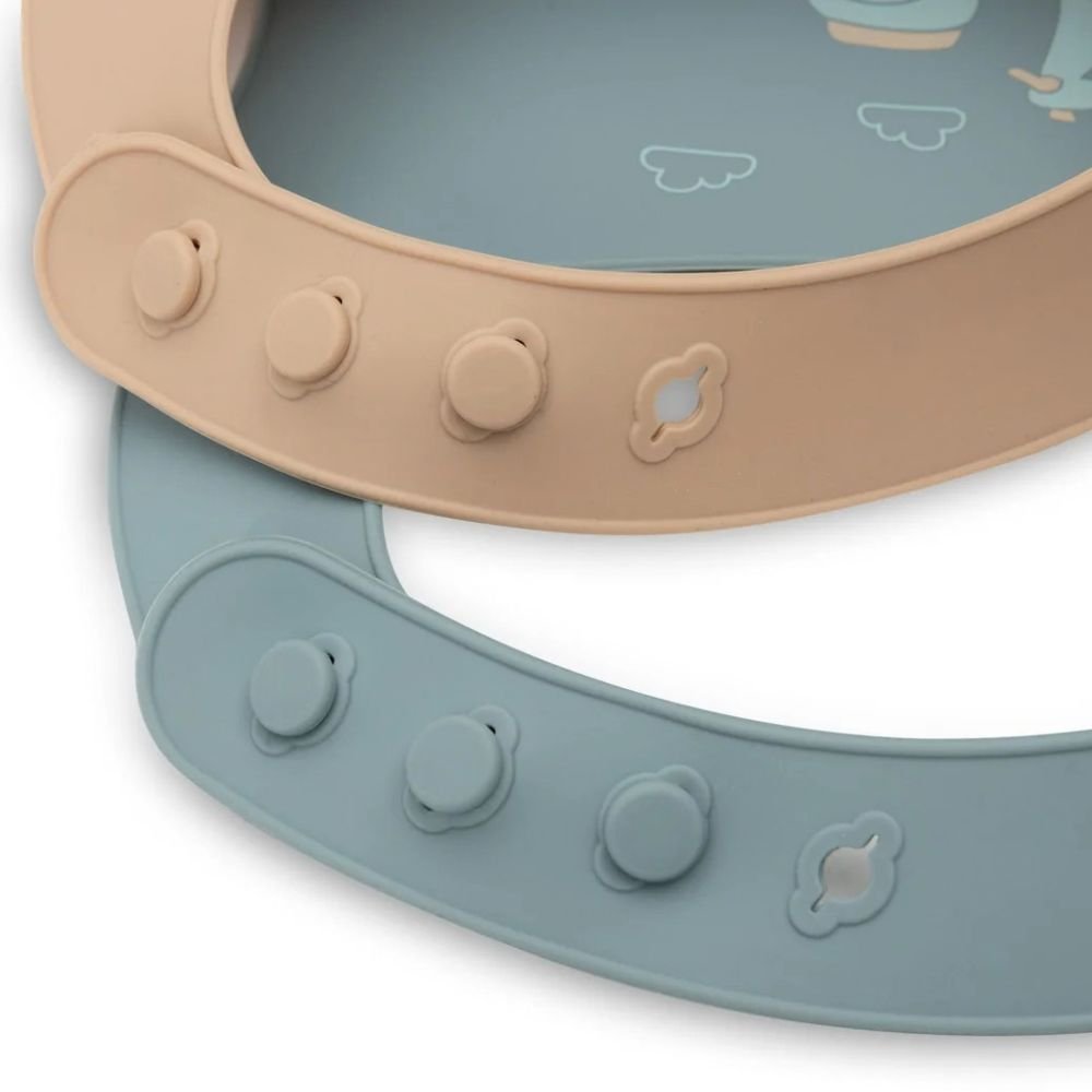 Jollein. Bib Silicone / Σαλιάρες Σιλικόνης – n The Go – 2 Τεμάχια - Image 3