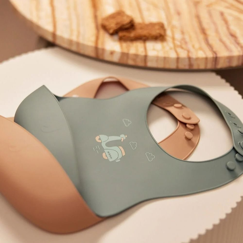 Jollein. Bib Silicone / Σαλιάρες Σιλικόνης – n The Go – 2 Τεμάχια - Image 2