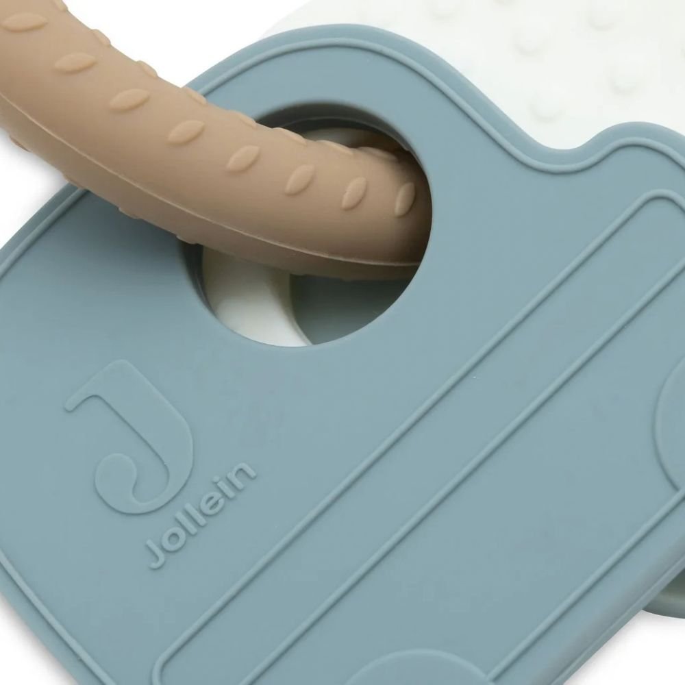 Jollein. Silicone Teething Ring Keychain / Μασητικό Δαχτυλίδι Σιλικόνης με Μπρελόκ – On The Go - Image 3