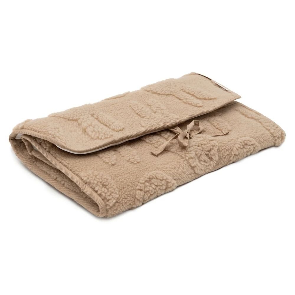 Jollein. Changing Pad with Storage Pockets / Αλλαξιέρας με Θήκες Αποθήκευσης Miffy Jacquard Teddy – Biscuit - Image 2