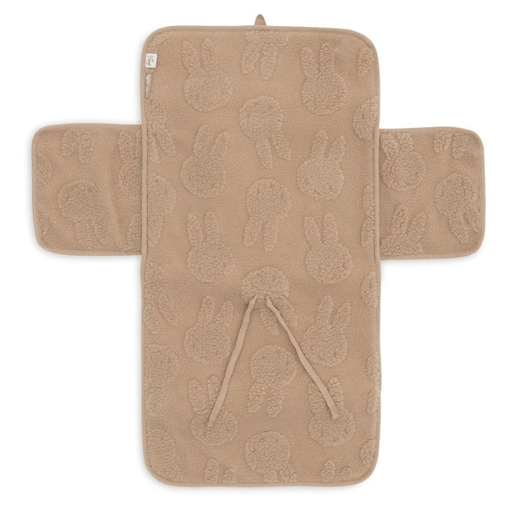 Jollein. Changing Pad with Storage Pockets / Αλλαξιέρας με Θήκες Αποθήκευσης Miffy Jacquard Teddy – Biscuit - Image 4