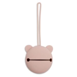 Ollie bebe Jollein. Silicone Pacifier Case / Θήκη Πιπίλας Σιλικόνης Ø7cm – Wild Rose