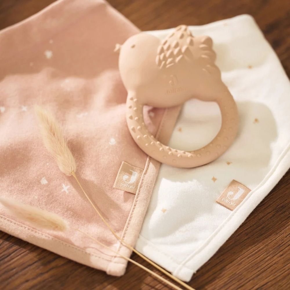 Jollein. Bib Bandana Twinkling / Σαλιάρα – Wild Rose – 2 Τεμάχια - Image 2