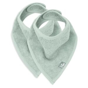 Ollie bebe Jollein. Σαλιάρες Bandana – Ash Green – Σετ 2 Τεμαχίων