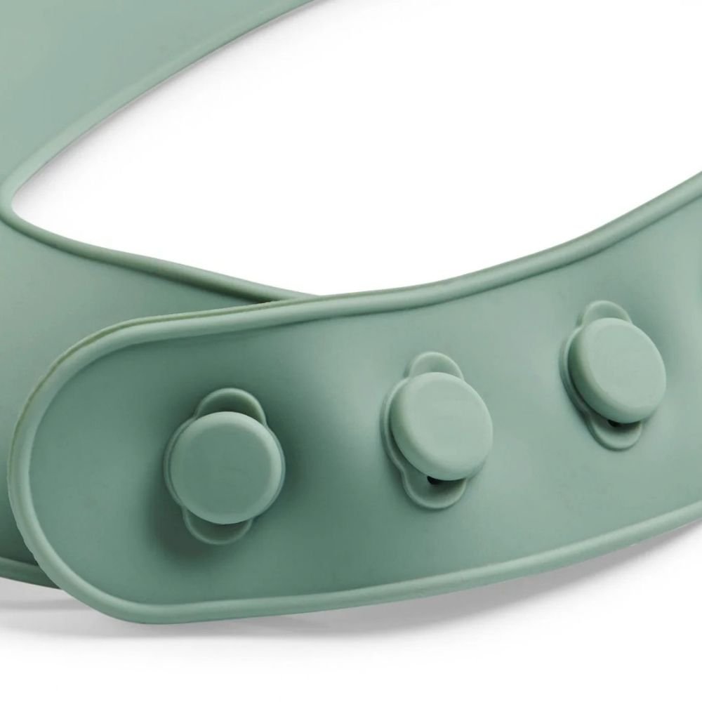 Jollein. Bib Silicone / Σαλιάρα Σιλικόνης – Ash Green - Image 4