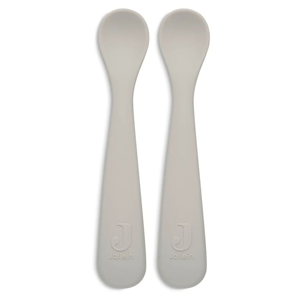 Ollie bebe Jollein. Spoon Silicone / Κουτάλια Σιλικόνης – Nougat – 2 Τεμάχια