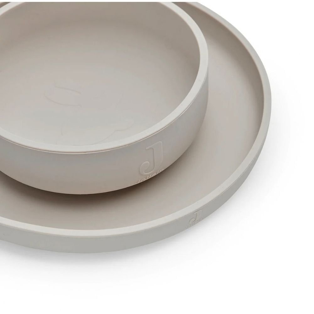 Jollein. Children's Dinner Set Silicone / Σετ Φαγητού Σιλικόνης για Παιδιά – Nougat – 4 Τεμάχια - Image 5