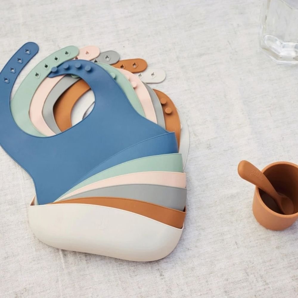 Jollein. Bib Silicone / Σαλιάρα Σιλικόνης – Nougat - Image 3