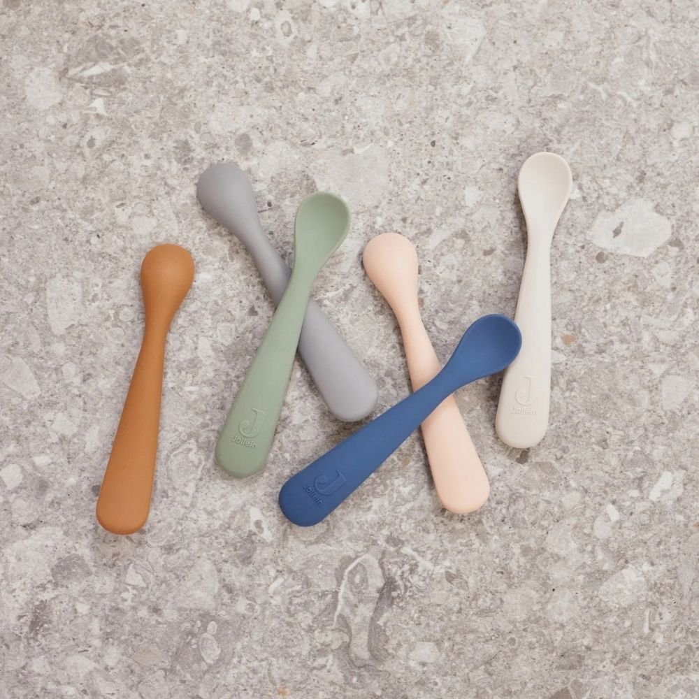 Jollein. Spoon Silicone / Κουτάλια Σιλικόνης – Nougat – 2 Τεμάχια - Image 2