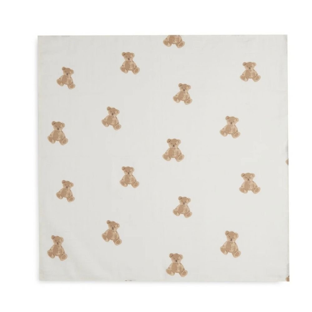 Jollein. Cloth Muslin / Μουσελίνες – Teddy Bear – 70×70 cm – Σετ 3 Τεμαχίων - Image 2